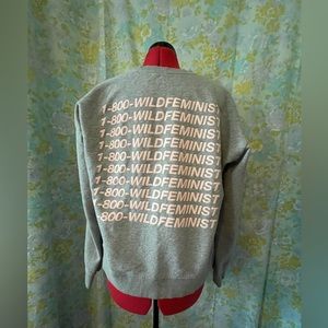 Wildfang Wild Feminist sweatshirt! Size XL